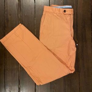 Brooks Brothers Milano Peach Orange Pants 32/32